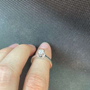 Vera Wang Diamond and Sapphire Engagement ring. Size 5